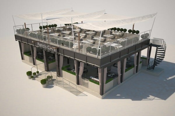 Проект быстровозводимого двухэтажного кафе